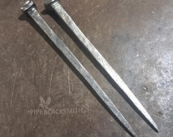 Coffin nail stainless steel, hand forged iron nail, 160-240mm