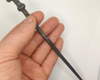 Hand Forged Double Head Nail, Crucifixion Nail, 180mm