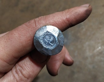 Hand Forged Iron Nails with bird logo, Different Sizes, forged iron, black Iron