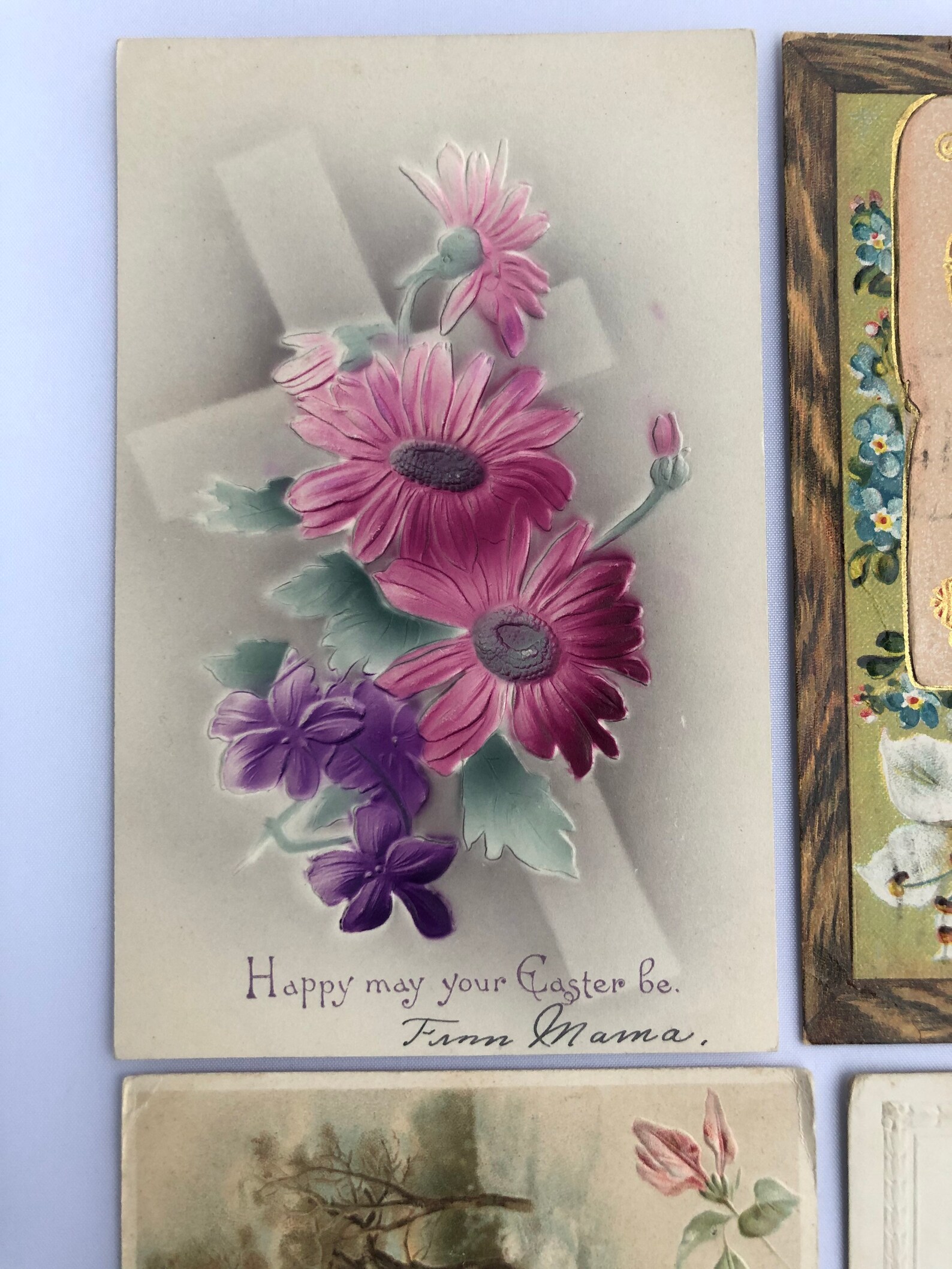 Job Lot 6 x viktorianischen antike Ostern GREETINGS Postkarte | Etsy