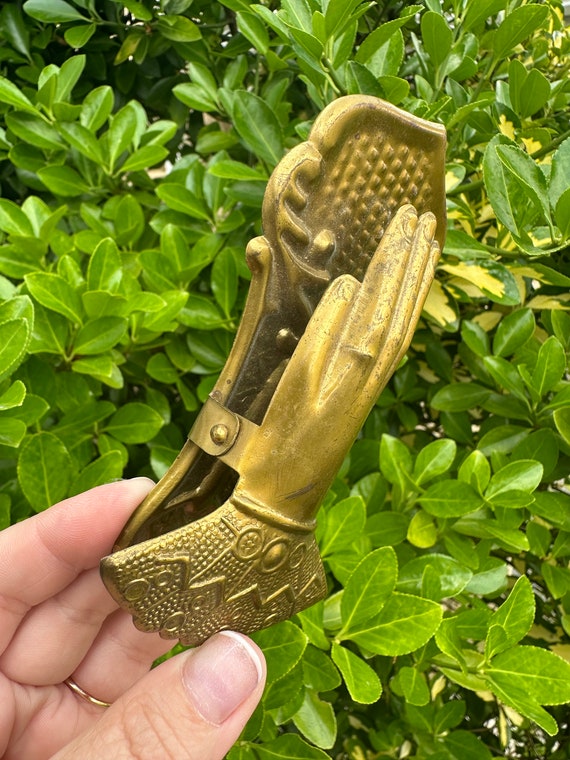 アンティーク ビクトリア朝 スタイル ハンド レター クリップ プレス 