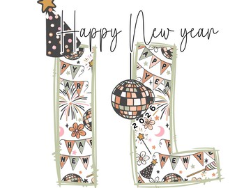 Happy New Year IL 2026 PNG | New Years Eve Digital Download