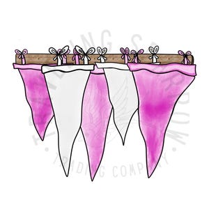 Spirit Pennants PNG, Sublimation Design, Homecoming PNG, Football PNG, Pink and White, Pennants png, School Spirit png, Instant Download