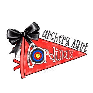 Custom Cardinals Archery Design, Spirit Pennants PNG, Sublimation Design, Pennants Png, School Spirit png, Digital Design, Archery PNG