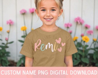 Custom Name PNG for Shirts, Tumblers | Personalized Pastel Name | Kids & Nursery Decor