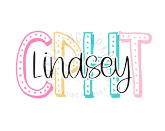 Personalized Nurse Name PNG | Custom Nurse Digital File | Colorful Medical Sublimation | Healthcare Worker Design