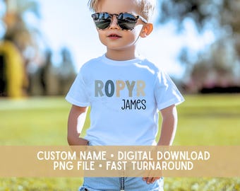 Custom Name Design | Personalized Name PNG | Kids Name Shirt Design | Nursery Wall Art | Birthday Gift | Digital Download