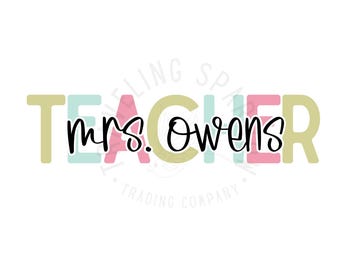 Custom Teacher Shirt PNG, Teacher Team Shirt design, Personalized School Tshirt Design, Teacher Gift, Customized Name Teacher Shirt Gifts