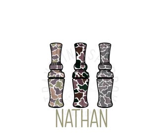 Camo Entenruf PNG | Jagdmotiv Digital Design | Sublimation für Outdoorsmen