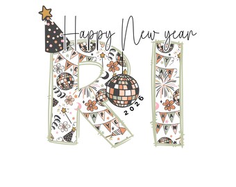 Happy New Year RI 2026 PNG | New Years Eve Digital Download