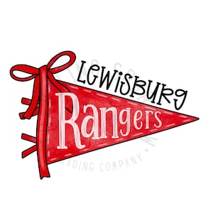 Custom Rangers, Spirit Pennants PNG, Sublimation Design, Homecoming PNG, Pennants Png, School Spirit png, Digital Design