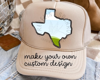 Moldura editável do estado do Texas | Modelo de design para sublimação no Canva (Download digital)