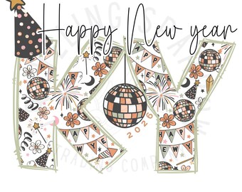 Happy New Year KY 2026 PNG | New Years Eve Digital Download