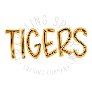 Custom Tigers Mascot PNG | Game Day Png | Digital Download | Custom PNG | Instant Download | Mascot PNG | Football Png | Basketball Png