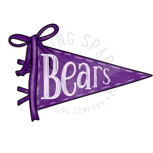Custom Cougars, Spirit Pennants PNG, Sublimation Design, Homecoming PNG, Pennants Png, School Spirit png, Digital Design