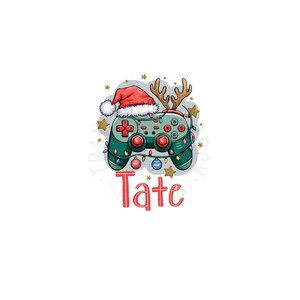 Christmas Gamer Controller PNG | Holiday Sublimation for Boys | Reindeer Gamer Clipart