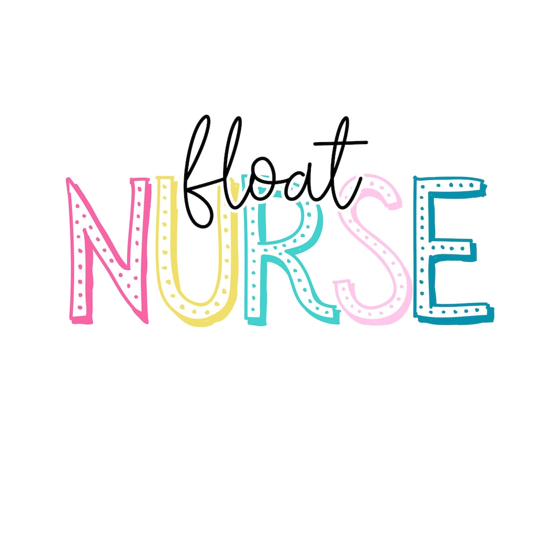 Float Nurse PNG | Travel Care Digital File | Multicolor Sublimation ...