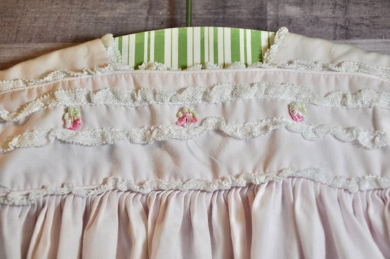 Baby Dress Pink Cotton Batiste With Heirloom Lace… - image 5