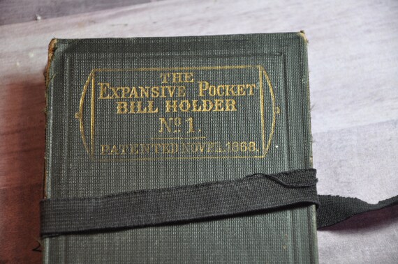 L'espansivo porta banconote tascabile n. 1 brevettato novembre 1868 RARE  antico possedere un pezzo di storia 1868 da collezione ufficio arredamento  regalo per lui arredamento -  Italia