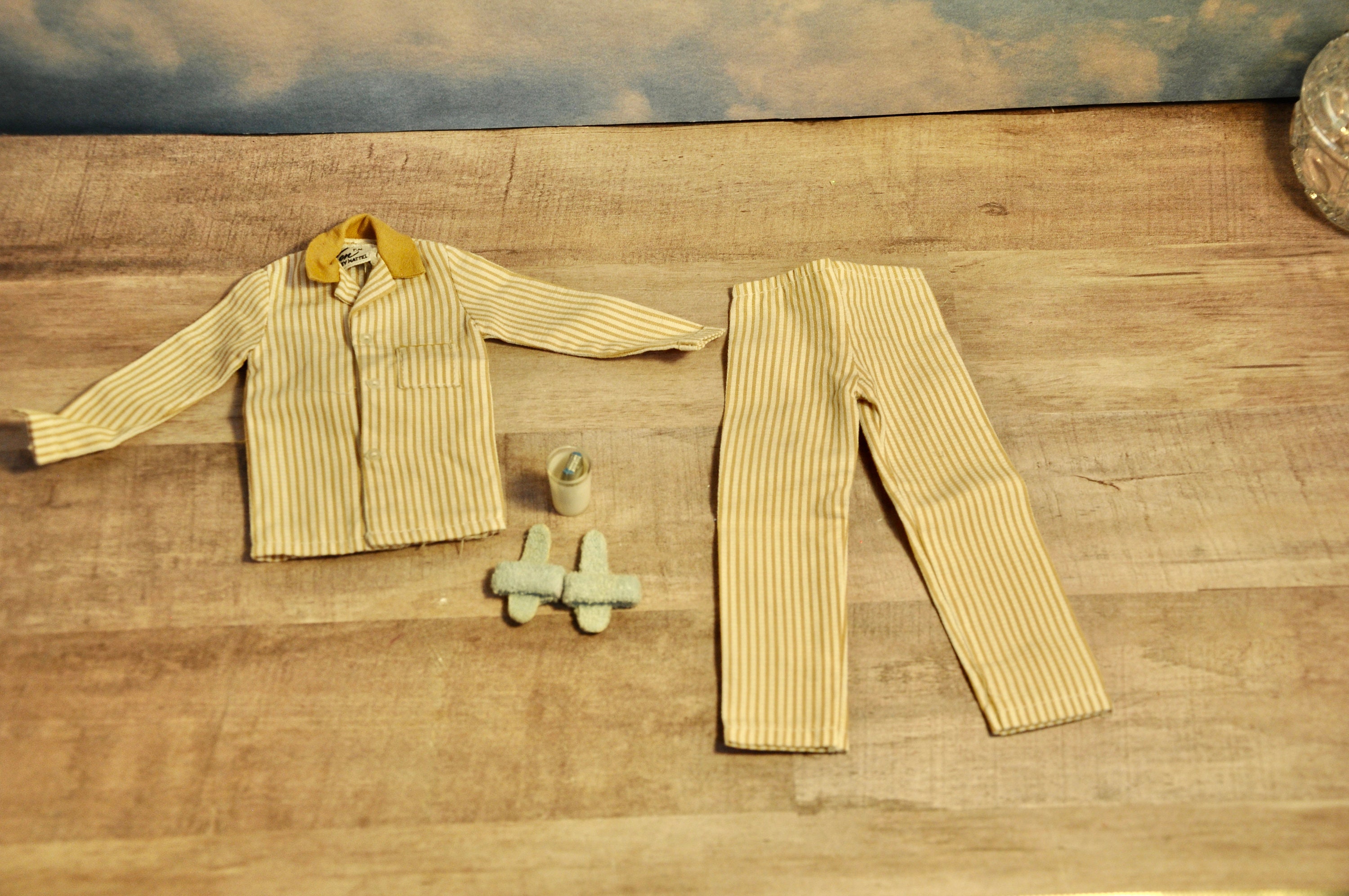 vtg Ken doll CLOTHES 1961 Fashion Pak suit 1960 Sleeper Set 781