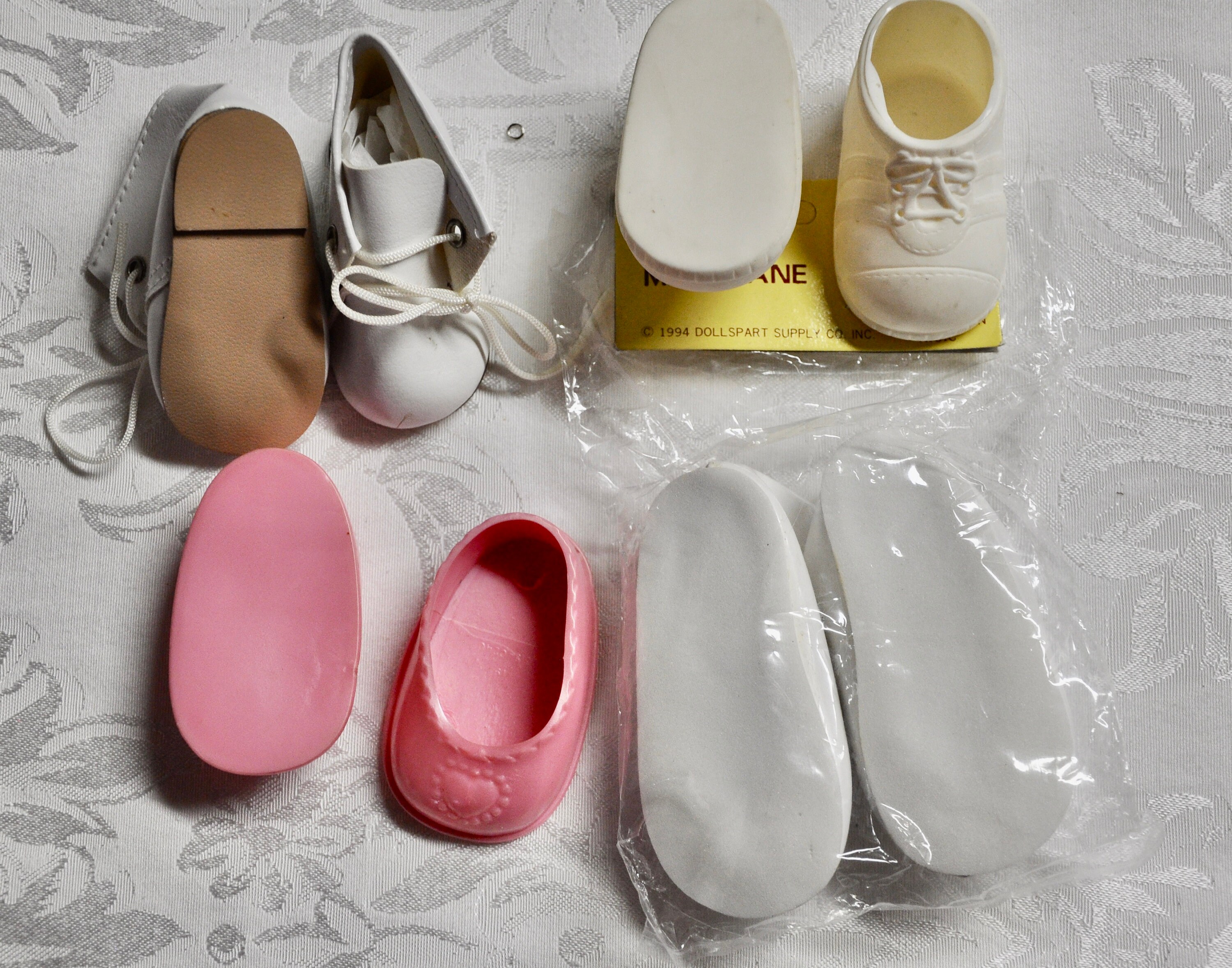 Vintage Doll Shoes Lot 4 Pairs Measurements 2 1/2 to Etsy