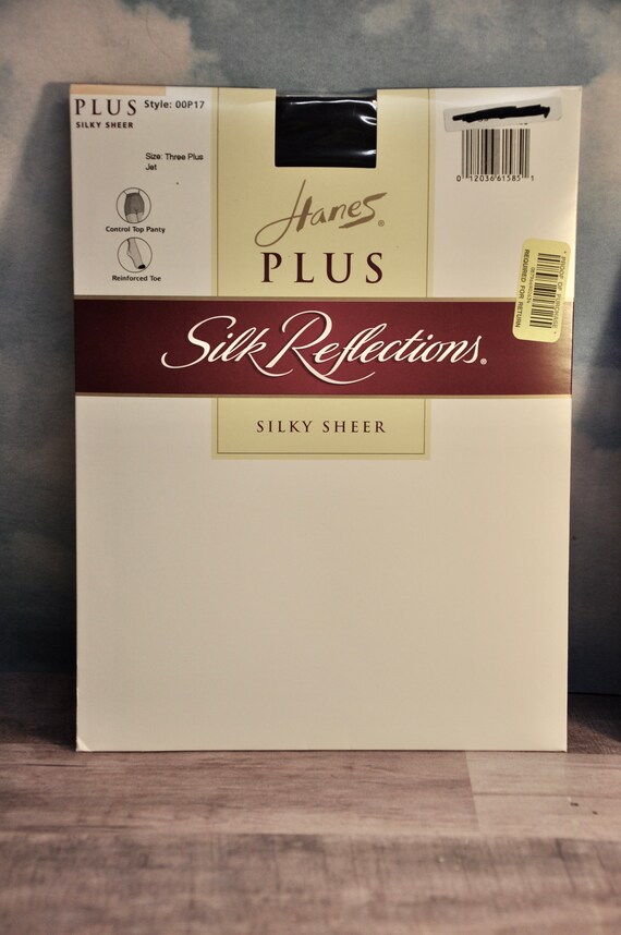 Hanes Plus Size Pantyhose Size 3 Plus Control Top SILK Etsy