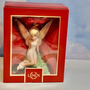 Vintage Lenox Tinker Bell Sitting Pretty Christmas Ornament New In Original Box Authentic Disney Thinker Bell Gift for Couple Gift for Her