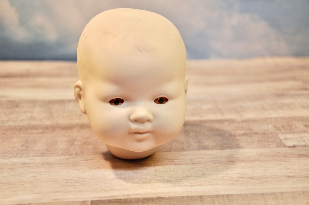 Bisque Porcelain Baby Doll Head Marked AM Germany 351/4K & 85 K