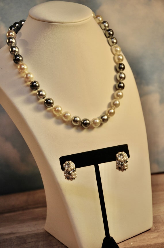 Buy Designer Pearl Necklace & Earring Set Signed Erwin Pearl