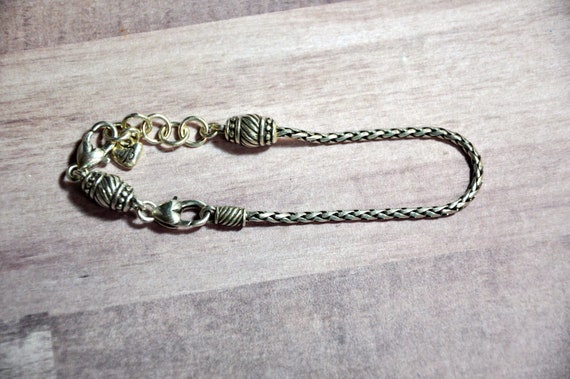 Vintage Brighton Abc Barrel Slide Charm Bracelet Adjustable 7 Etsy