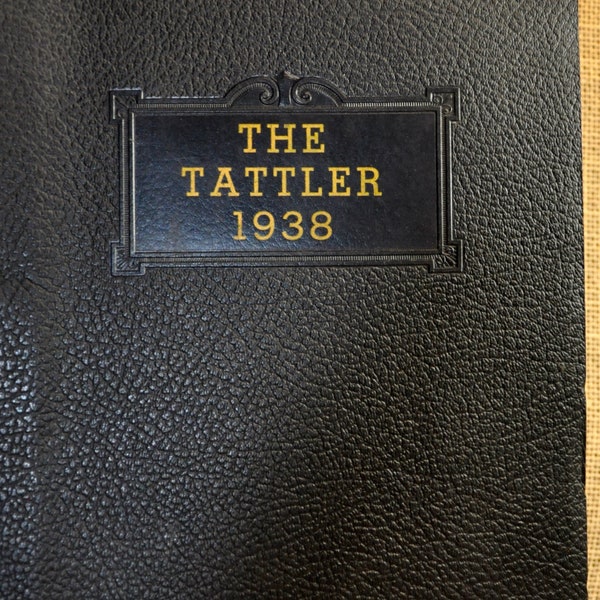 RARE 1938 White South Dakota The Tattler Original High School Yearbook with ALL Original Photos White High School 1937-38 Annual Book