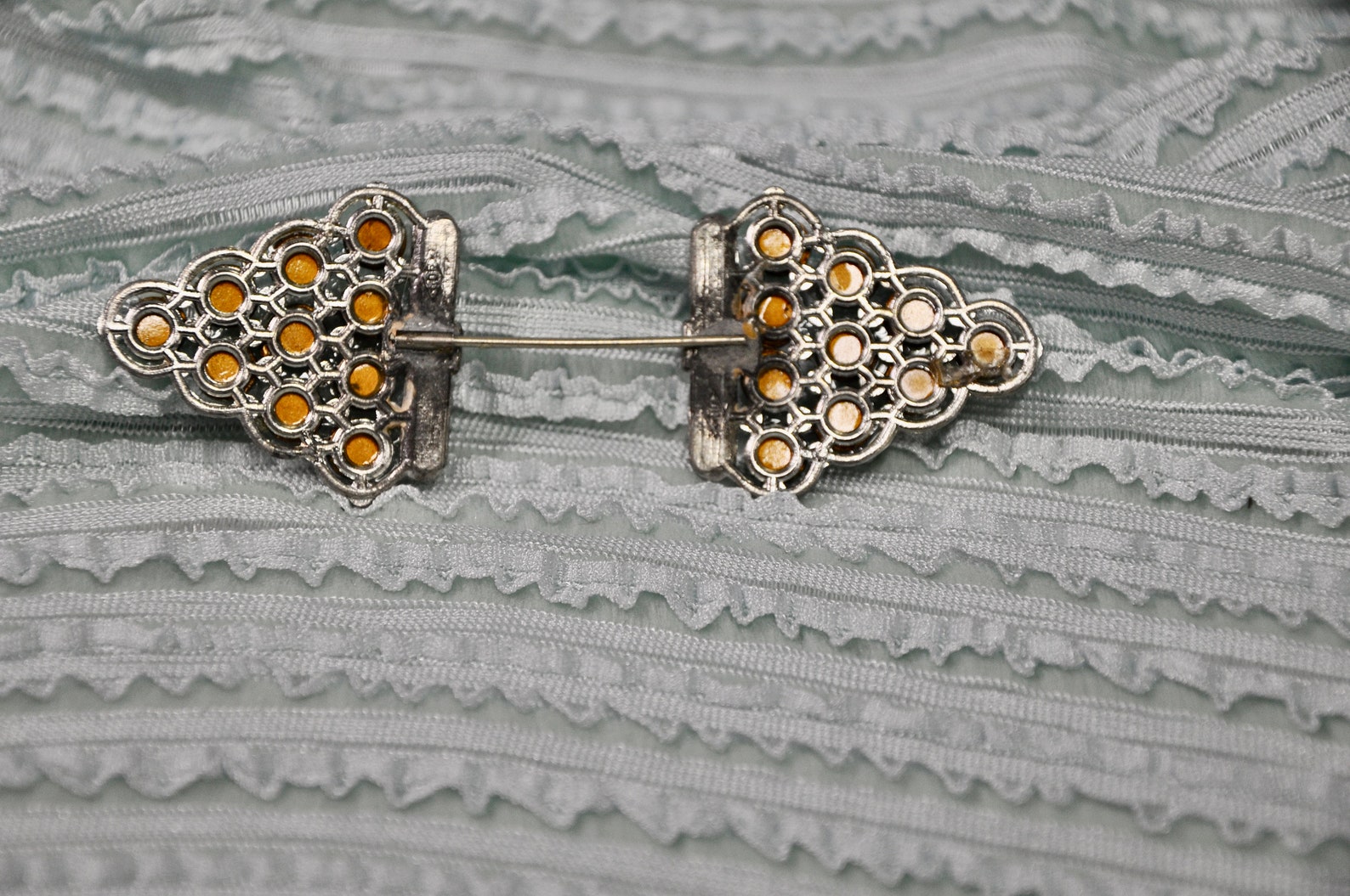 Antique Jabot Pin Two Part Hat Pin/Decoration Excellent Etsy