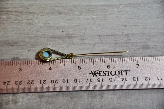 Vintage Wedgwood Stick Pin 24K Gold Over Sterling… - image 3