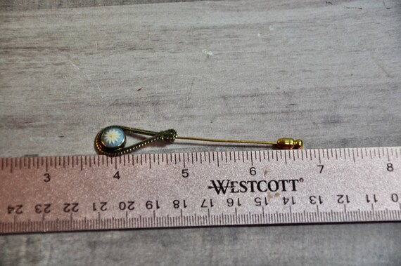 Vintage Wedgwood Stick Pin 24K Gold Over Sterling… - image 4
