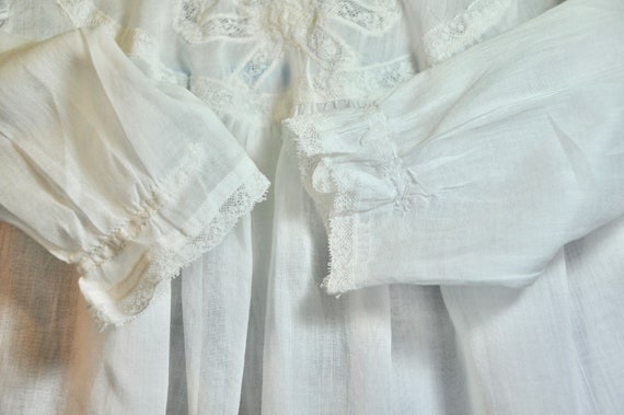 Heirloom Infant Christening Gown Long White Batis… - image 5