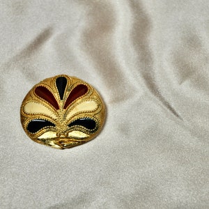 Rare 1974 Estee Lauder Parma Paisley Solid Perfume Compact