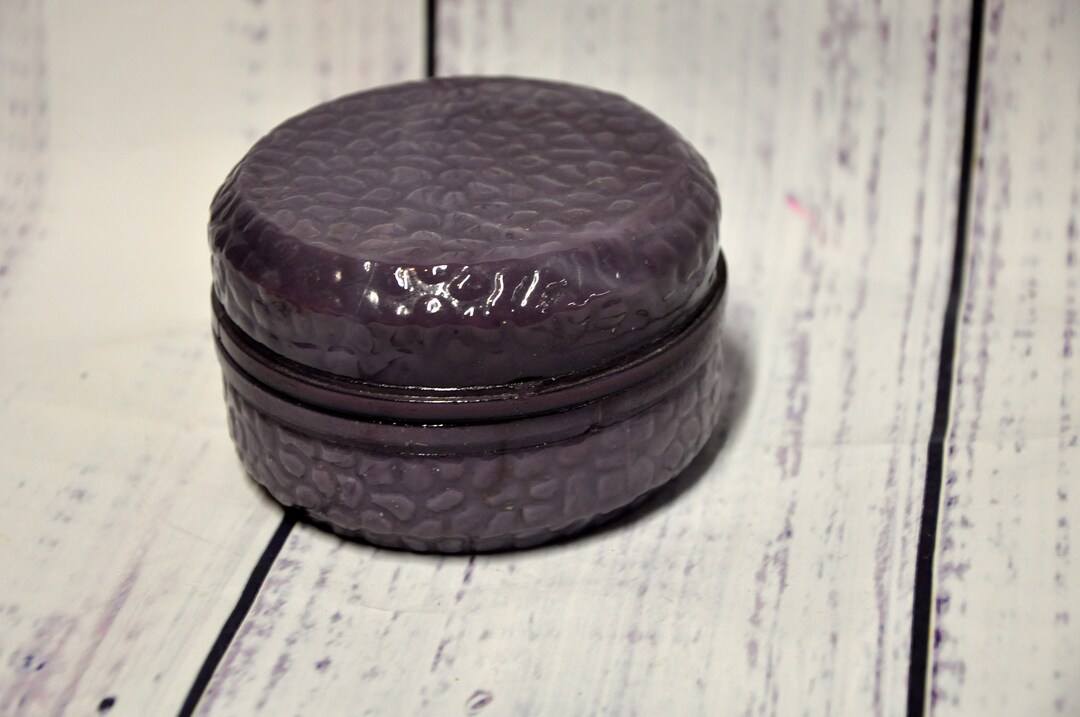 RARE Antique Vanity Jar Renaud Orchidee Cream Jar SIGNED RENAUD Paris