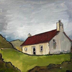 Irland Landschaft Landschaft Original Ölgemälde auf Baumwoll gewickelt Leinwand