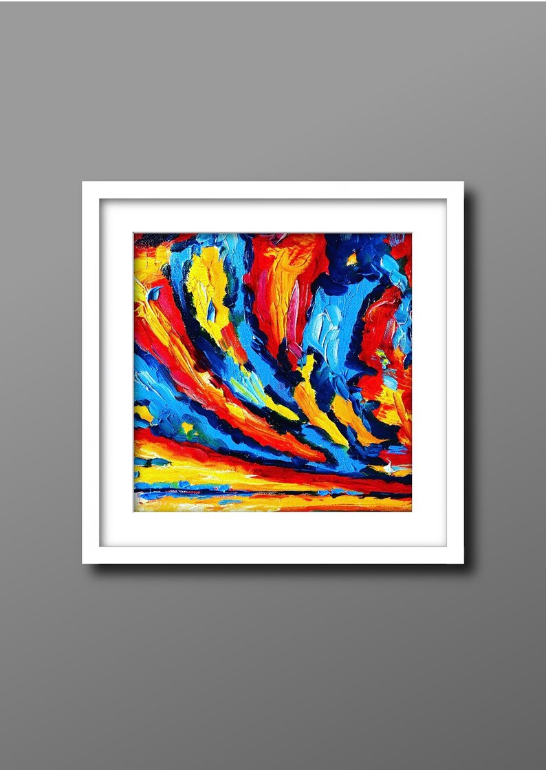 Dublin Bay Sunset Original Oil Painting on Canvas Irish Farm Art Etsy