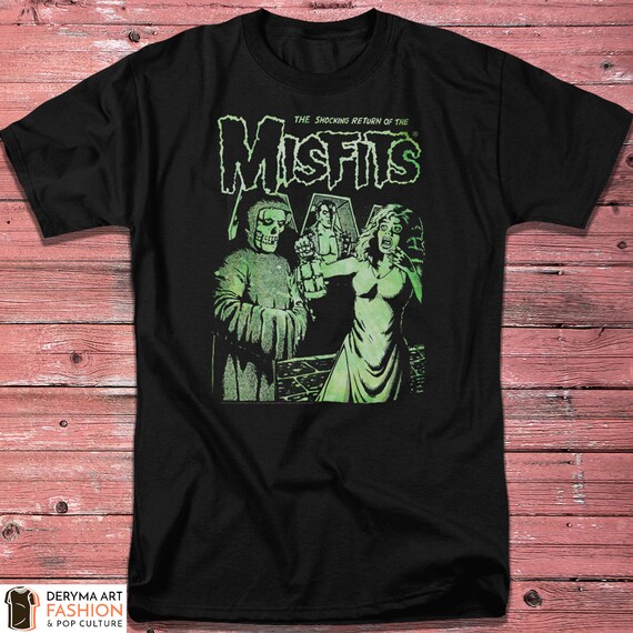 Misfits Band T Shirt American Punk Rock Band Tee The Etsy