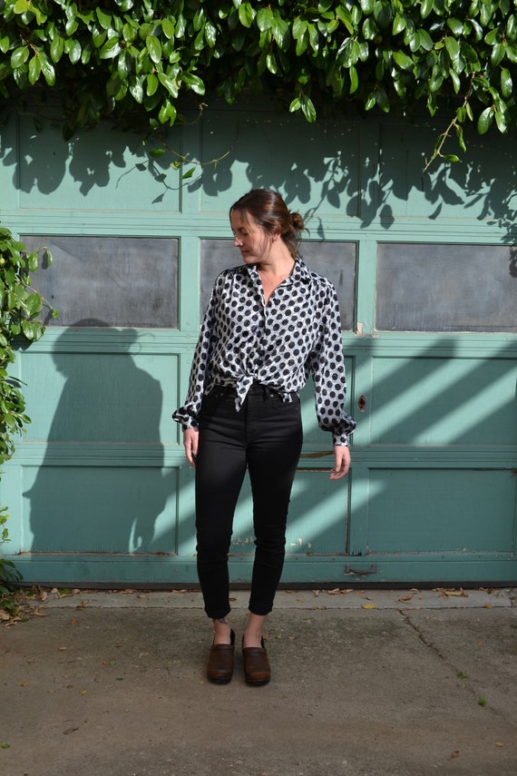 retro polka dot shirt