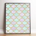 Mermaid Decor, Purple Mermaid Printable, Mermaid Room Print, Mermaid Decor, Mermaid Scales ...