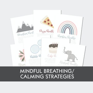 Mindful Breathing, Calming Strategies, Mindfulness, Breathing Exercises, Mindfulness for Kids, Mindfulness Cards, Governerd Made