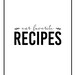 Recipe Binder Printables, Recipe Book, Recipe Dividers, Family Recipe ...