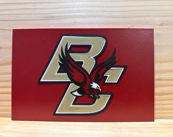 Boston College 3D Schild - Zeige deinen Teamgeist mit Stil
