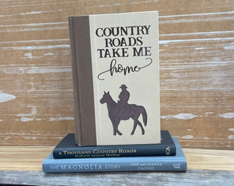 Cowboy Horse Book Art, Horse Gifts, Farmhouse Decor, Ranch Decor, Book Lovers Gifts