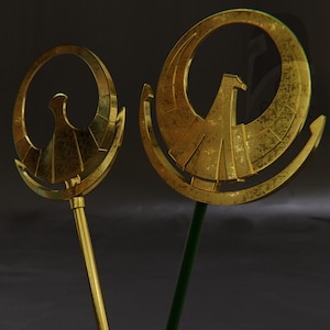 Athena&#39;s staff(2 versions) from Saint seiya - 3d printable files(Digital file for 3d print)