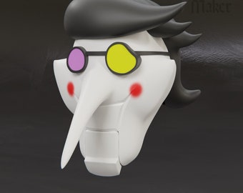 Deltarune Spamton Helmet - 3D Print Model (Digital File)