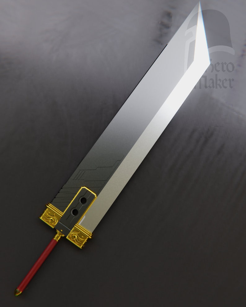 Buster sword Final fantasy 7 series for 3D printingDigital file for 3d print image 3