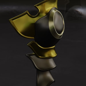 Kingdom Hearts - Arquivos de impressão 3D da armadura de ombro Ventus (arquivo digital para impressão 3D)